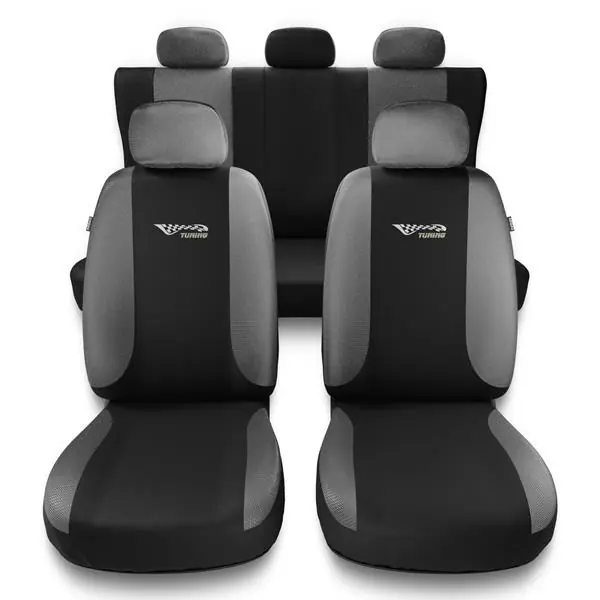 Uniwersalne pokrowce samochodowe do Opel Insignia A, B (2008-2023) - pokrowce na fotele - Auto-Dekor - Tuning - srebrny Najlepsza cena