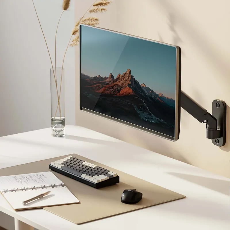 Darmowa dostawa Uchwyt naścienny monitora Maclean, 17-27'', 7kg max, sprężyna gazowa, MC-458