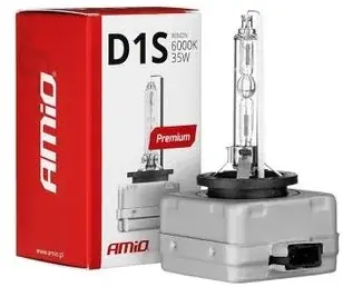 Oryginalny AMIO Żarówka ksenonowa AMiO Premium D1S 6000K 85V 35W E37-0879