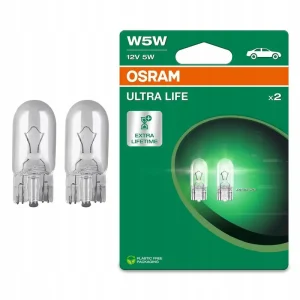 Żarówka W5W 12V 5W Ultra Life 2825Ult-2Bl Zestaw 2 Sztuki Osram Premium