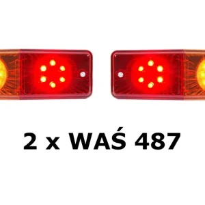 Zwrot pieniędzy Zestaw lamp LED tylnych 12/24V W072UD 2x 487