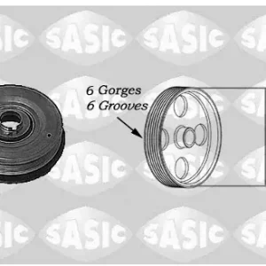 SASIC Koło pasowe, wał korbowy SASIC 2154013 Oryginalny