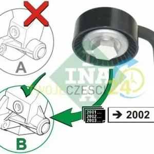 Kup teraz INA Rolka napcza, pasek klinowy wielorowkowy 531 0790 10