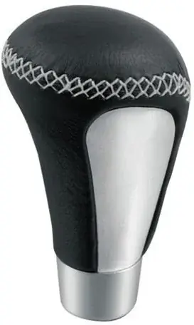 Bezpieczna płatność Lampa 00230 gałka zmiany biegów Pulse czarna skórzana z aluminiową 00230