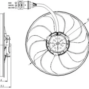 NRF Wentylator, chłodzenie silnika NRF 47393 Oferta limitowana