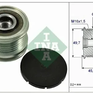 Bezpieczna płatność INA Sprzęgło jednokierunkowe alternatora INA 535 0168 10
