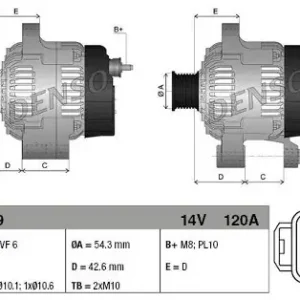 DENSO Alternator DAN1139 Ostatnia szansa