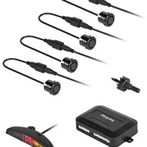 Peiying peiying py0104b pomoc przy parkowaniu nadaje się do tylnej części pojazdu, kolorowych drukarkach wielofunkcyjnych, wyświetlacz LED, 4 czujniki, czarna PY0104B Najlepsza cena