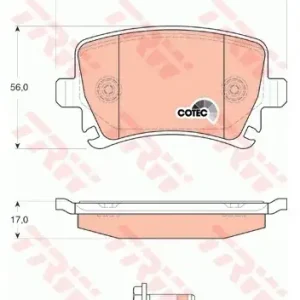 Ekspresowa dostawa TRW Zestaw klocków hamulcowych, hamulce tarczowe GDB1622