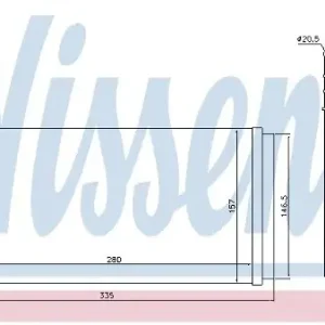 Rabat NISSENS Wymiennik ciepła, ogrzewanie wnętrza 70226