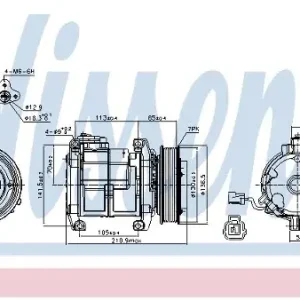 Wysoka jakość NISSENS Kompresor klimatyzacji NISSENS 89084