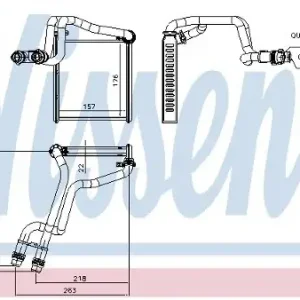 NISSENS Wymiennik ciepła, ogrzewanie wnętrza 73942 Kup teraz