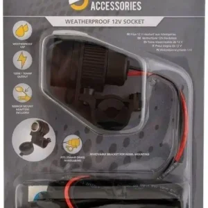 Oxford 12V STD Accessory Plug Socket and 1.2mtr 10amp fused loom Popularny