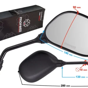 Zwrot pieniędzy Lusterka R+R (średnica gwintu 10mm) do motoroweru Fighter 3 z homologacją