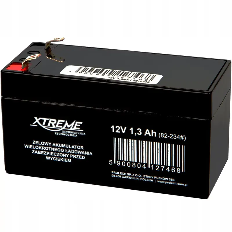 AKUMULATOR BEZOBSŁUGOWY ŻELOWY AGM 12V 1,3Ah UPS Oferta limitowana