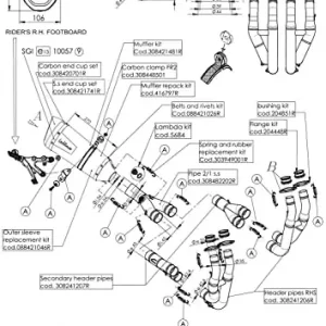 Zwrot pieniędzy LeoVince zestaw części zamiennych do układu wydechowego S060/06, stal nierdzewna