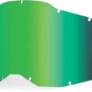 100% 100% Anti-Fog Replacement Lenses Gen2, green/mirror 2021 Akcesoria do okularów i gogli HU-GOG-9041/11/unis Popularny