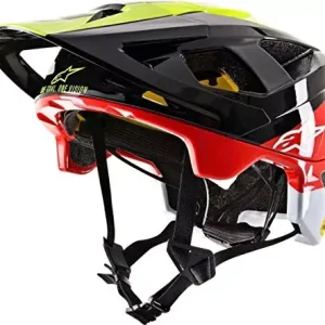 Zamów teraz Alpinestars Unisex's Vector Tech kask MIPS - pilot czarny żółty fluo czerwony połysk, biały, S