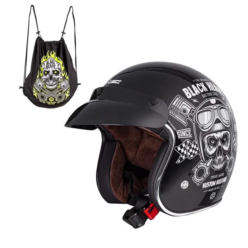 W-TEC KASK MOTOCYKLOWY V541 BLACK HEART ROZM XS 53-54) Niska cena