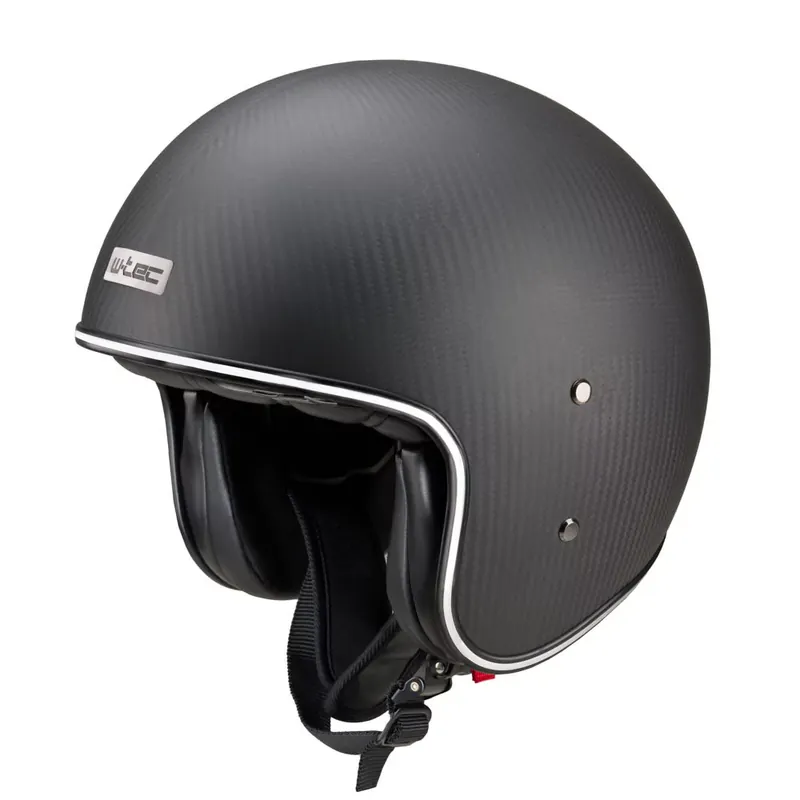 W-TEC Kask motocyklowy otwarty Angeric Matt Carbon, Matt Carbon, XL (61-62) 22410-XL Autentyczny