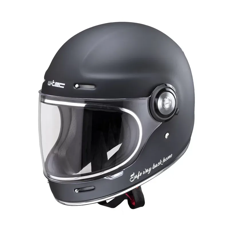 Darmowa dostawa W-TEC Kask motocyklowy retro V135 SWBH Fiber Glass, L (59-60) 21591-L