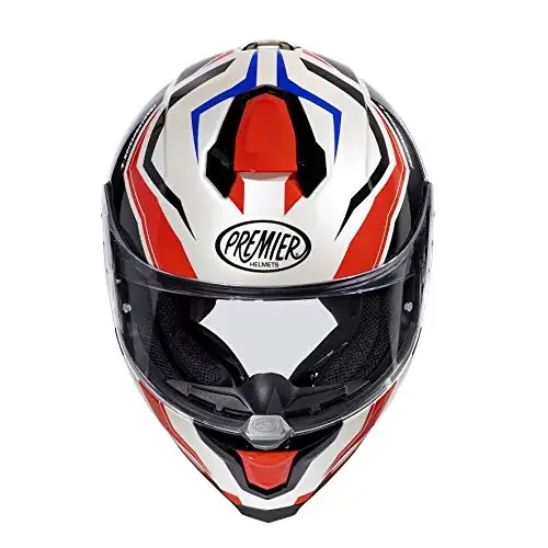 Popularny PREMIER HELM HYPER RW 13, biały/czerwony/czarny/niebieski, S