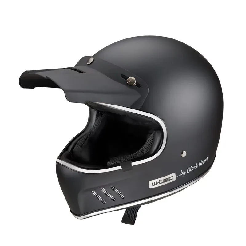 Oferta W-TEC Black Heart Kask motocyklowy otwarty Black Heart Retron, Gniewny Czarny, M (57-58) 22535-M-2