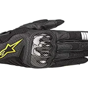 Ostatnia szansa Alpinestars Rękawice motocyklowe Smx-1 Air V2 Gloves Black Yellow Fluo, czarne/żółte, S