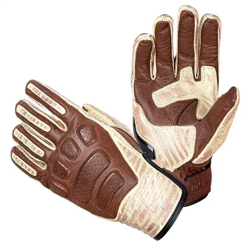 Najlepsza cena W-TEC Skórzane rękawice motocyklowe W-TEC Retro Gloves, Brązowo-beżowy, XXL 22201-XXL
