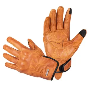 Wysoka jakość W-TEC Skórzane rękawice motocyklowe W-TEC Dahmer, Ciemny brązowy, XXL 20499-XXL-1