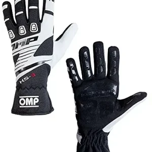Wyprzedaż OMP kart rękawice KS-3 my2018, s, czarny / biały OMPKK02743E076S