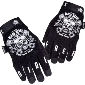 Niska cena W-TEC RĘKAWICE MOTOCYKLOWE PISTON SKULL ROZM M CZARN W-TEC