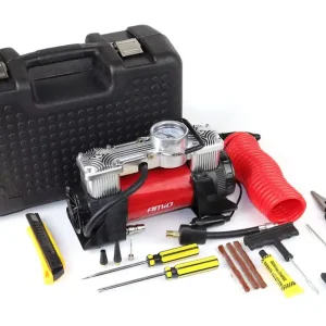 AMiO Kompresor samochodowy acomp-18 metalowy 2 cylindry 12v hq AMI-02640 Tylko dziś