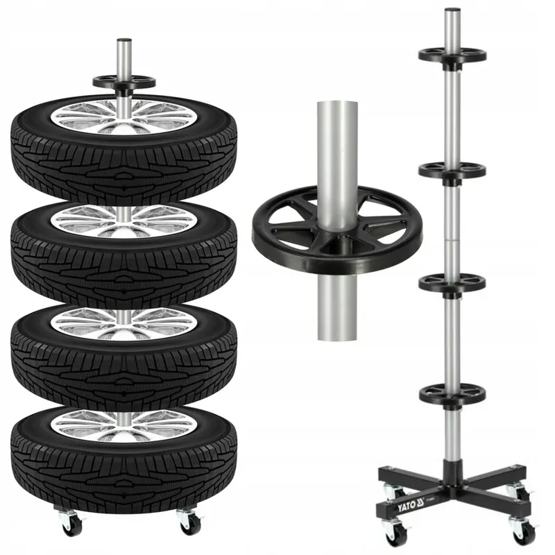 YATO MOBILNY PRZENOŚNY STOJAK STATYW NA KOŁA WIESZAK NA OPONY FELGI YT55691 Darmowa dostawa