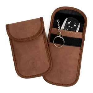 2x POKROWIEC na kluczyk Keyless ETUI Blokada Brąz Szybka dostawa