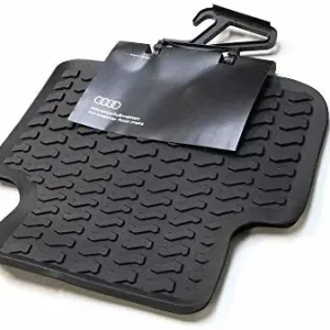 Wysoka jakość Audi 83A061511041 Premium gumowe dywaniki tylne 2x gumowe dywaniki na każdą pogodę, czarne