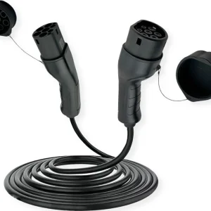 Tani Kabel do ładowania samochodów Roline Type 2, 1-faza, 32A, 7.4kW, 7.5m 19.08.0007