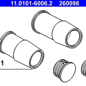 Oferta ATE Zestaw tulei prowadzących, zacisk hamulca 11.0101-6006.2
