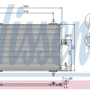 NISSENS Skraplacz, klimatyzacja 94534 Najlepsza cena