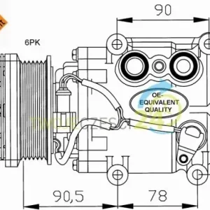 NRF Kompresor, klimatyzacja 32199 Bezpieczna płatność