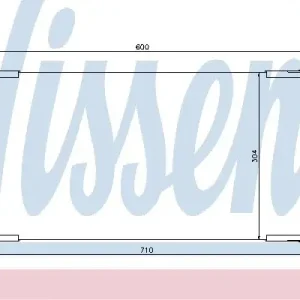 NISSENS Skraplacz, klimatyzacja NISSENS 94830 Rabat