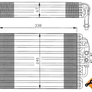 NRF Parownik, klimatyzacja 36034 Premium