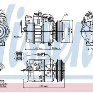 Wyprzedaż NISSENS Kompresor klimatyzacji NISSENS 89092