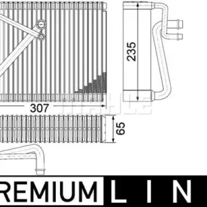 Parownik, instalacja klimatyzacji Mahle AE 87 000P Popularny