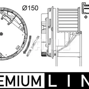 Autentyczny Wentylator wewnętrzny Mahle AB 263 000P