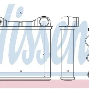 NISSENS Wymiennik ciepła, ogrzewanie wnętrza 72042 Nowość