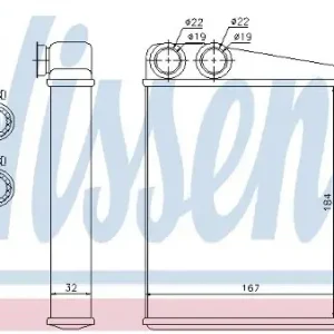 Wysoka jakość NISSENS Wymiennik ciepła, ogrzewanie wnętrza 72047