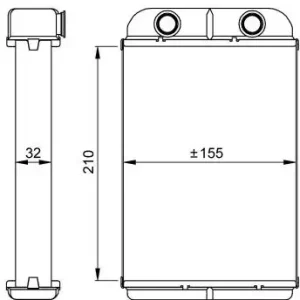 NRF Wymiennik ciepła, ogrzewanie wnętrza 53611 Darmowa dostawa