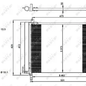 NRF Skraplacz, klimatyzacja 350228 Darmowa dostawa