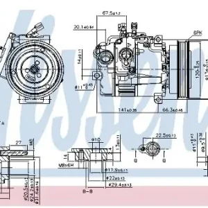 Autentyczny NISSENS Kompresor klimatyzacji NISSENS 89308